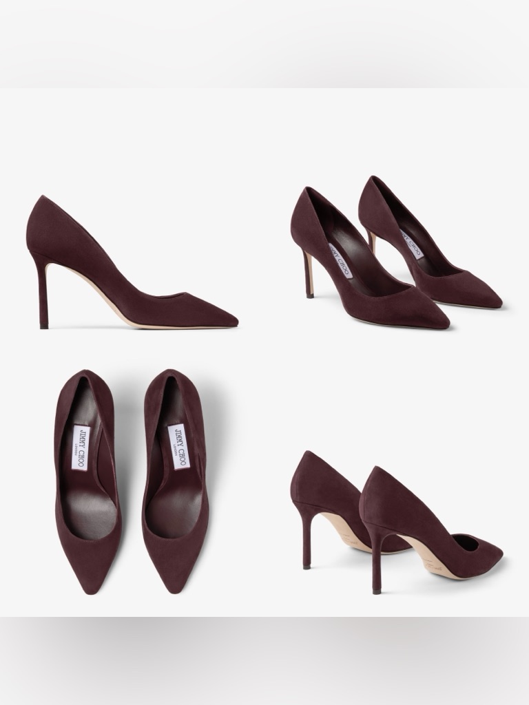 Like New Choo 85mm Romy Pointed-Toe Suede Pumps $850 39.5